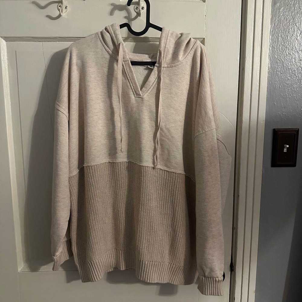 Women's Cream Hoodie Sweater